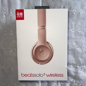 BRAND NEW Beats Solo 3 Wireless Headphones, Rose Gold